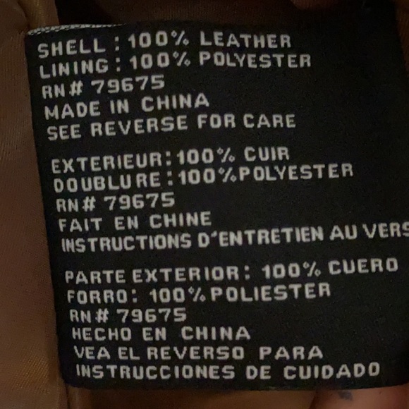 Michael Kors Leather Jacket - Picture 4 of 5